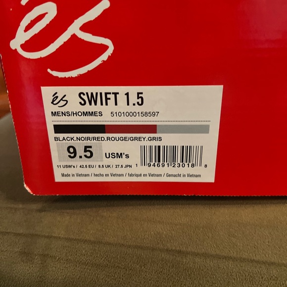 és skateboard shoes Swift  1.5   9.5 Black - Picture 2 of 3
